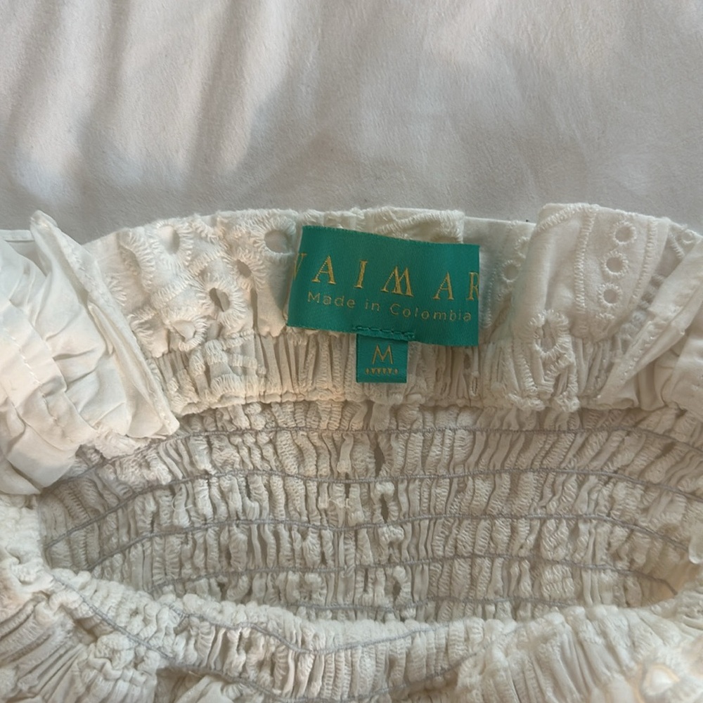 Waimari Alfresco Eyelet Mini Dress White - Picture 4 of 5